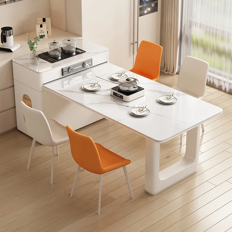 

Kitchen Storage Dining Table Track Decoration Balcony Living Room Dinning Table Coffee Marble Muebles Multifuncionales Furniture