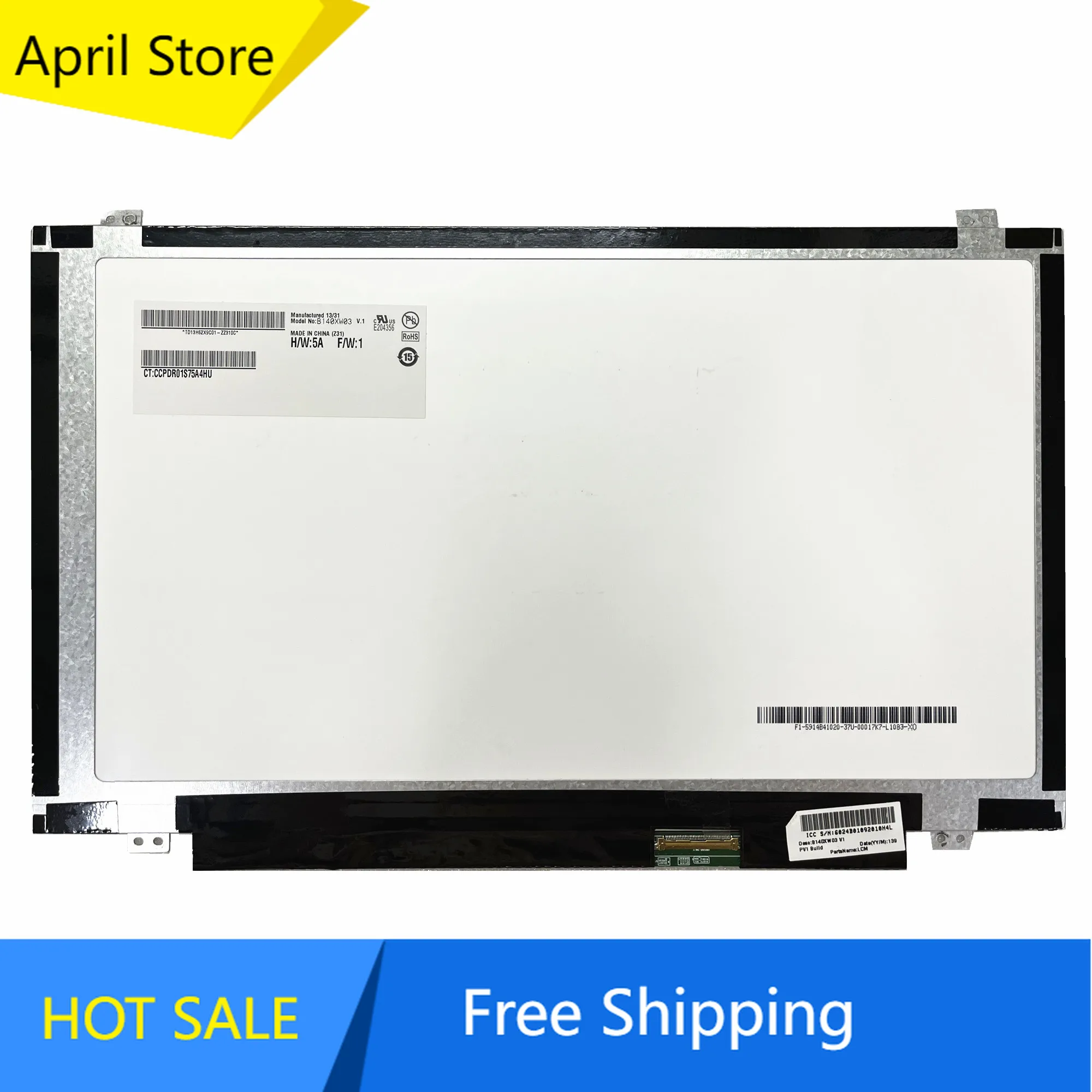 

B140XW03 V.1 B140XW03 V.0 BT140GW03 N140BGE-L31 L41 LTN140AT20 LTN140AT26 14,0 дюймовый ЖК-экран для ноутбука 1366*768 LVDS 40 контактов