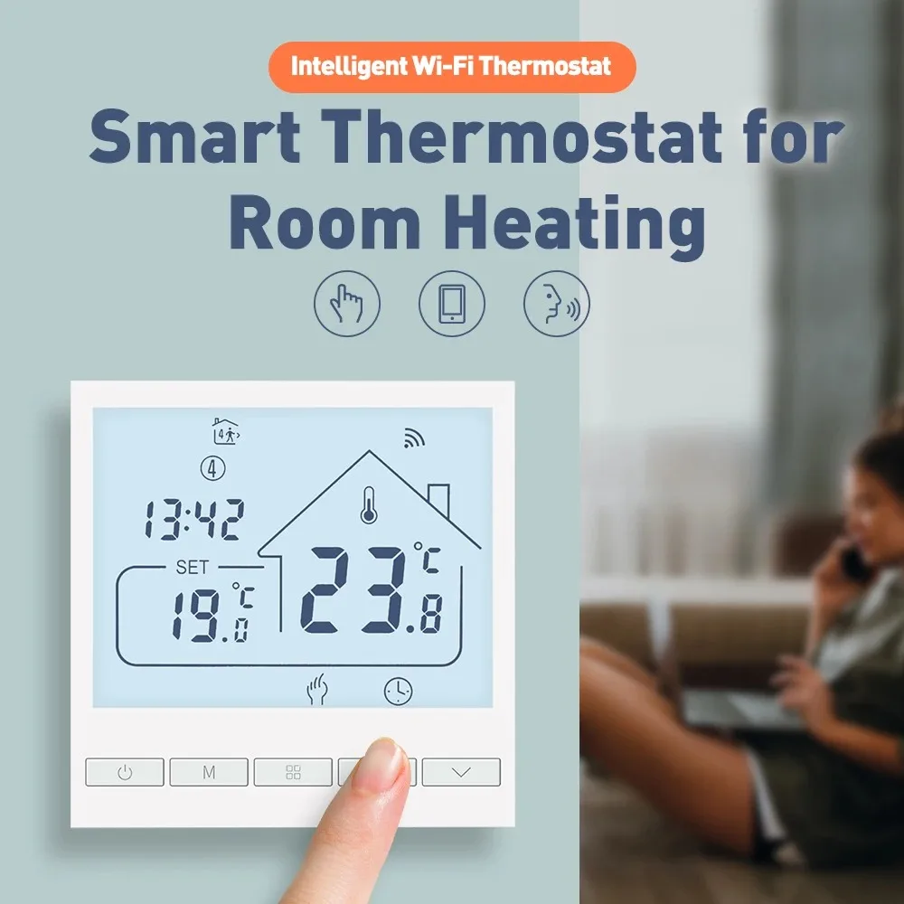 Tuya WiFi Smart Thermostat Temperature Controller เครื่องทําความร้อนใต้พื้นไฟฟ้าน้ํา/แก๊ส Thermostat ทํางานบน Google Home Alexa Yande x 1