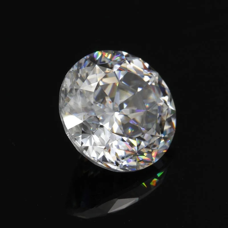 Round Special Cutting, Hundred-Sided Cutting of Moissanite Loose Diamonds, Good Cutting, Good Cleaning, Fire Color, Can Pass the Diamond Pen