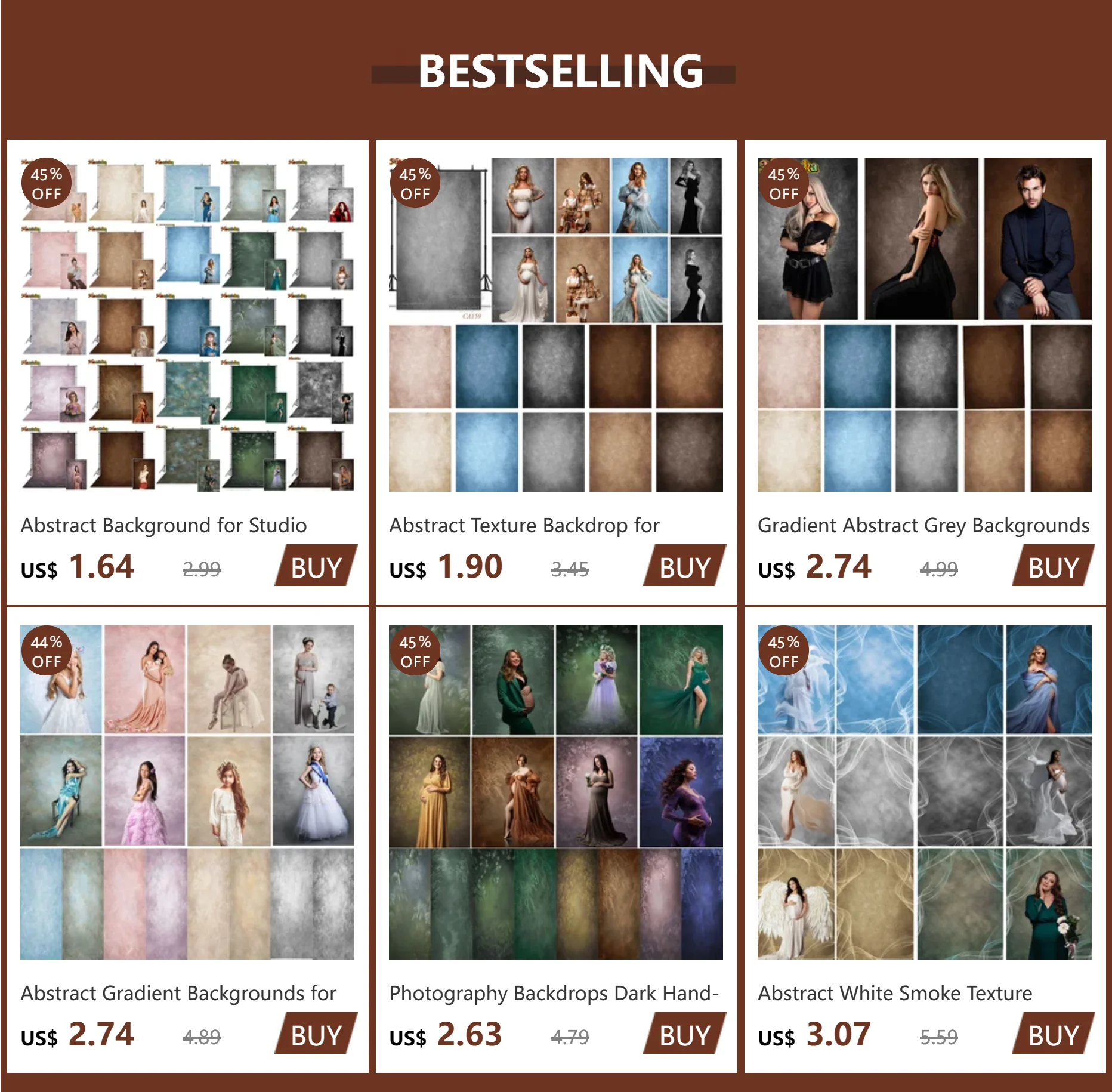 Description Picture 2 of itemAbstract Background for Studio Photography Gradient Color Maternity Bridal Shower Art Portrait Backdrop Newborn Cake Smash Photo