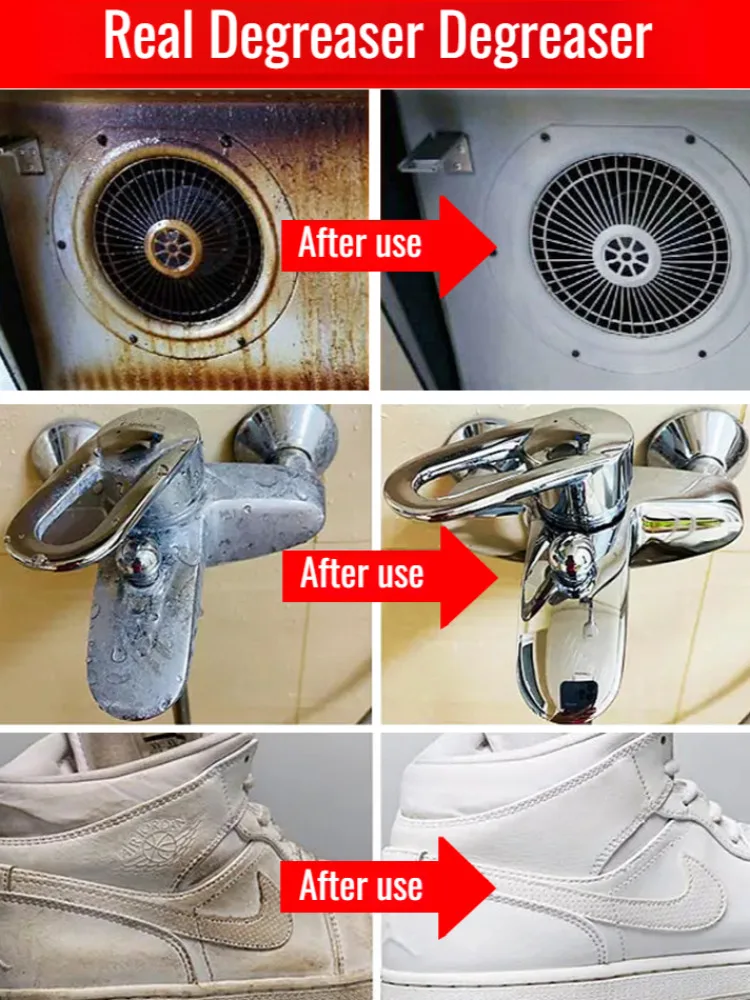 Grease Cleaner Kitchen Heavy Grease Cleaner Effervescent Tablet Range Hood Stove Oven Stain Foam Detergent