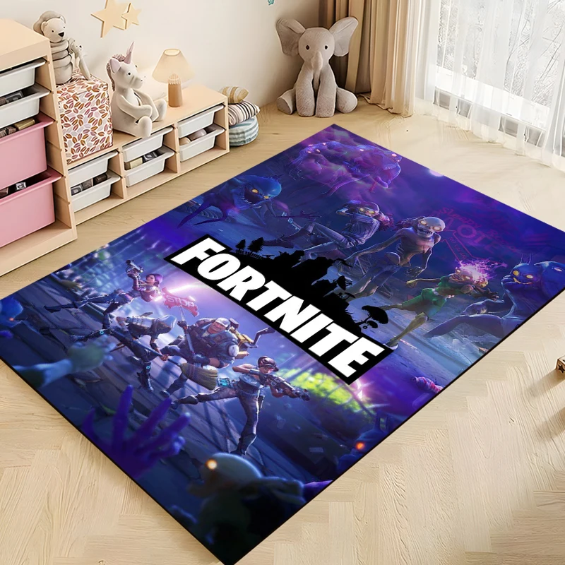 

15 Sizes F-Fortnite Pattern Rug Carpet for Living Room Bathroom Mat Creative Doormat Carpet for Bedroom Home Decor Mandala