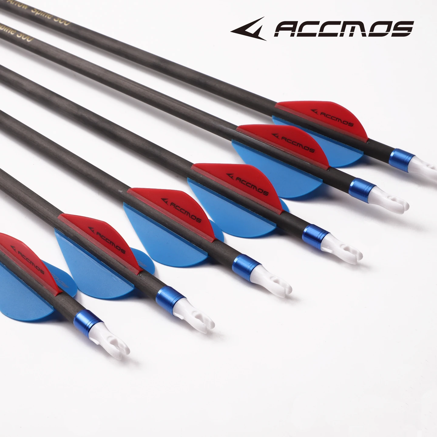 12 Flèches Carbone 30.5" Spine 500 - Pour Arc à Poulies, Longbow, Chasse - Empenne Plumes