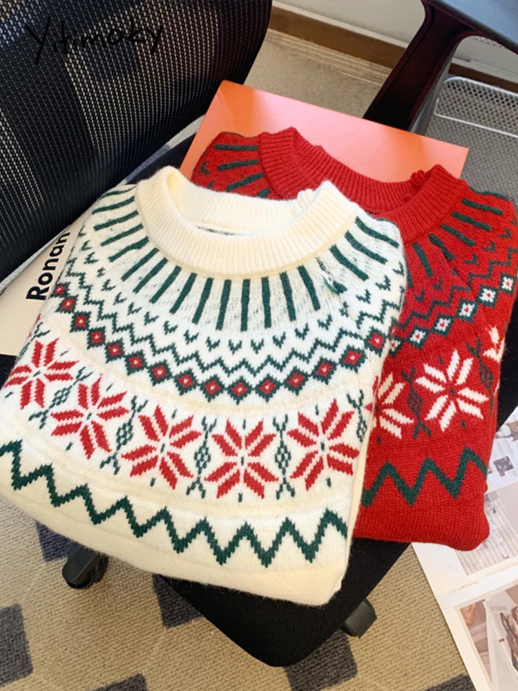韓国商品/NOCONTENT winter jumpers Knitted Sweaters Women Vintage Korean Fashion Long Sleeve