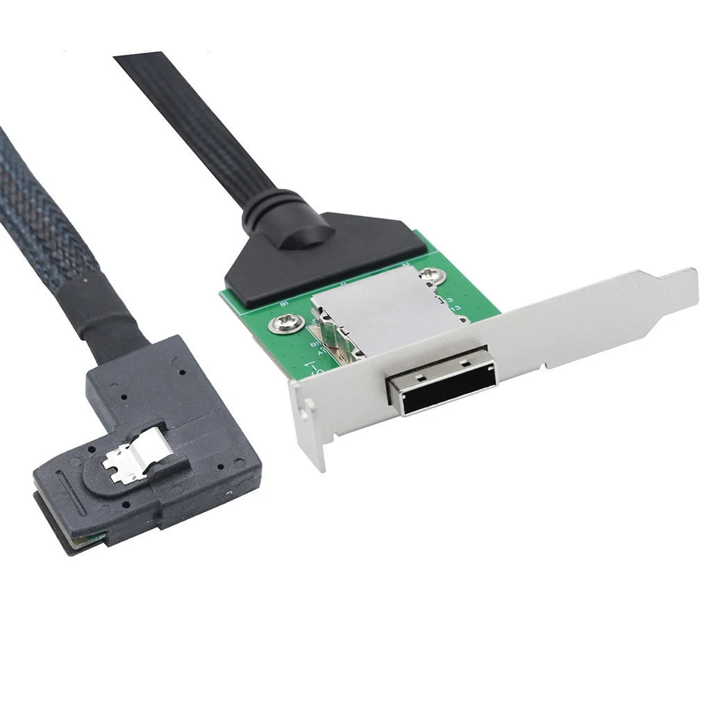 Pcba Fêmea Conversão Cabo com Low Profile Suporte para Adaptador de Servidor External Mini Sas hd Sff8087 Sff9643 to Sff-8088 - Imagem 3