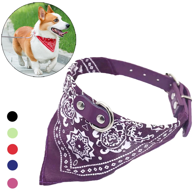 PU Cat & Dog Collar with Scarf 1