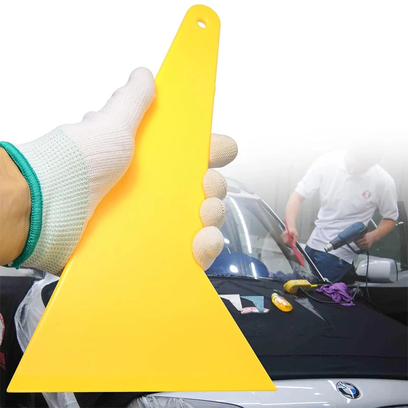 Car Wrapping Tools Triangle Tinting Squeegee Thicker Long Handle Auto Vinyl Wrapping Window Tint Installation Scraper Ice Removal Cleaning Tool car wrapping tools,vinyl squeegee,window tinting squeegee,automotive film tools
