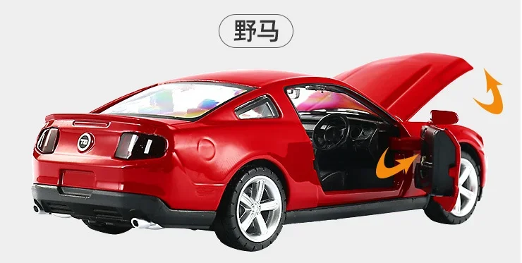 1:32 Ford Mustang GT High Simulation Diecast Car Metal Alloy Model Car Children's toys collection gifts F445 3