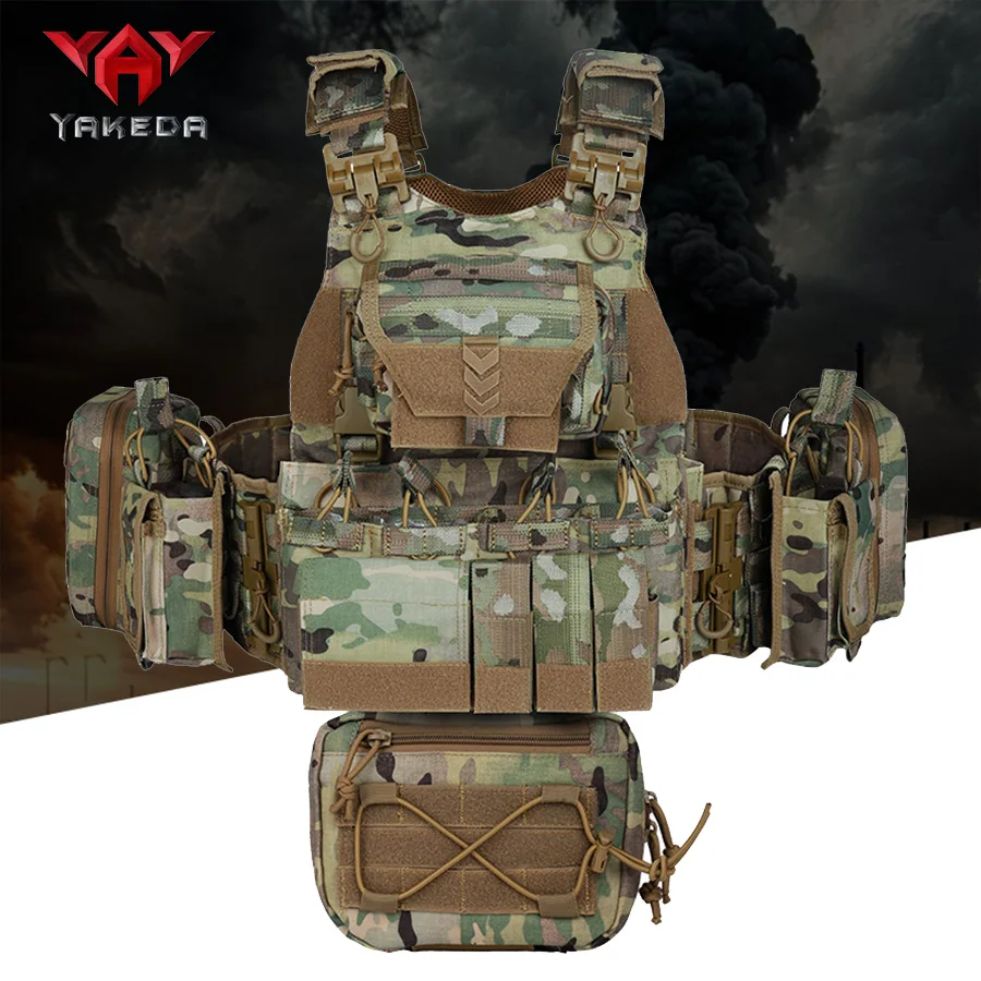 Camouflage Training Vest Outdoor Multi Functional Tactical Vest