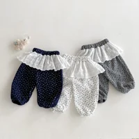 Leggings d'automne pour bébés filles, pantalons longs de style coréen pour nourrissons et tout-petits, vêtements pour enfants de 0 à 3 ans, vêtements d'extérieur à fleurs 1