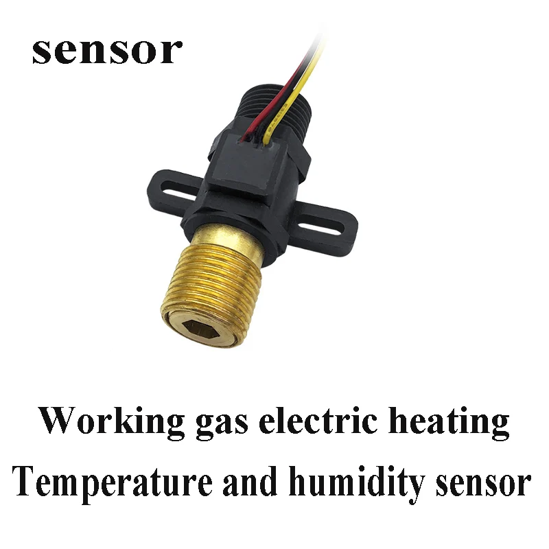 

Temperature and humidity sensor G1/2 "brass flow sensor working gas electric heating temperature and humidity sensor flow meter