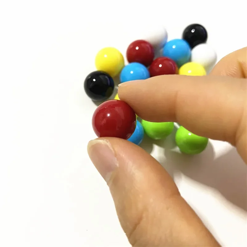 50Pcs Colorful Plastic Diameter 14mm Solid Balls For Board Games Accessory Ball Run Game