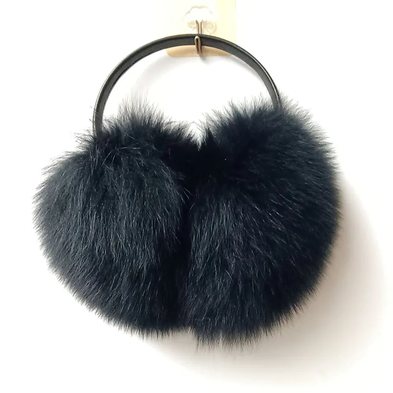 Women Real Fox Fur Earmuff Winter Luxury Warm Genuine Fur Ear cap Female Soft Warm Ear Warmer