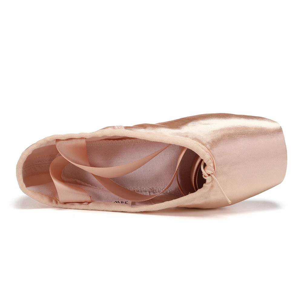 Child And Adult Ballet Dance Shoes Girls Ballet Pointe Shoes Professional With Ribbons Shoes Series Classic Woman Ballet Shoes 4