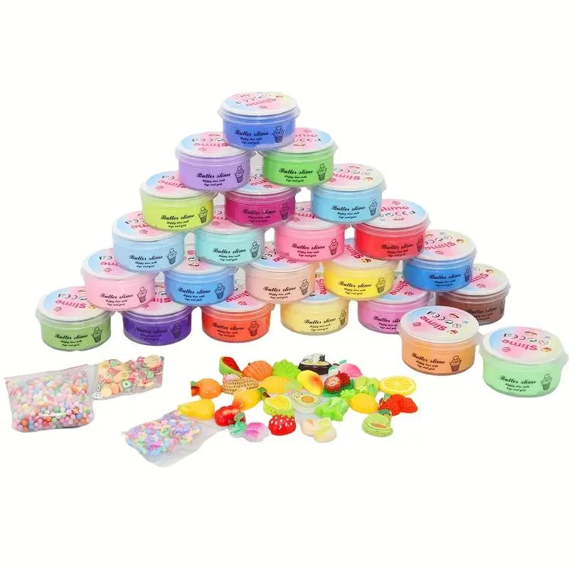 24/12/9 Pcs Crystal Mud Set, Colorful Relaxing Educational Toys, Game Prizes Party Gifts Christmas Gift Birthday Gift for Boy 6