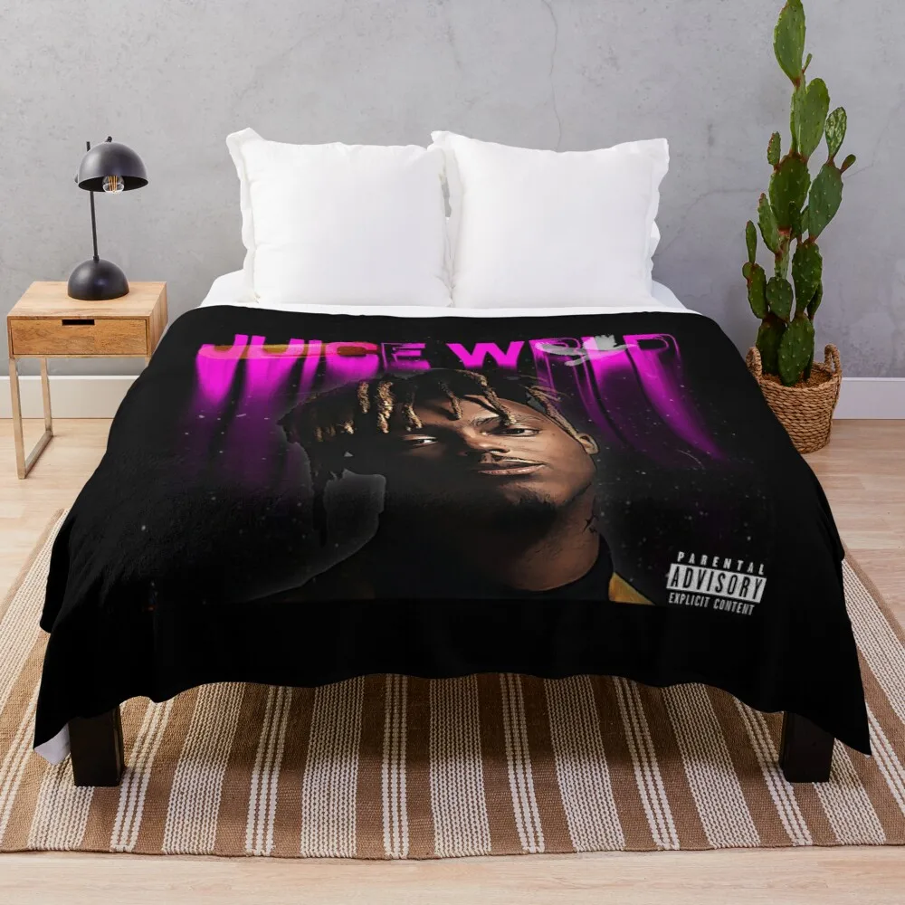 Juice Wrld Throw Blanket Soft Bed Blankets Blanket Fluffy Blanket