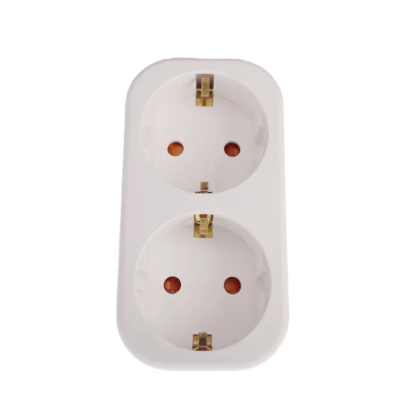 EU Plug Multiple Power Adapter Outlet 1 To 1/2/3 Way Multi-Plug Euro Converter Adaptor Electrical Sockets For plug adapter power plug adapter