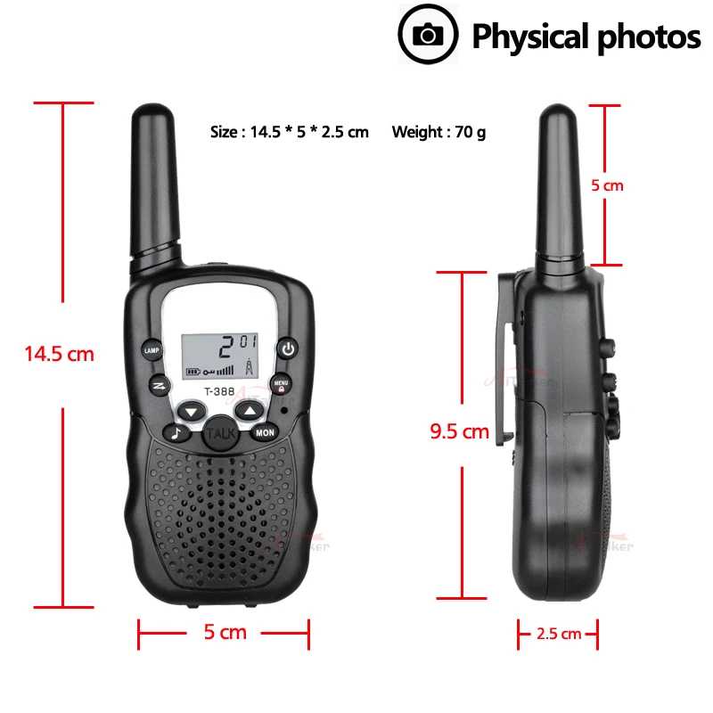 Kids Walki Talki 2Pcs Celular Handheld Transceiver Phone Radio Interphone 6KM Mini Toys Talkie Walkie Gifts Boy Girl Tablet