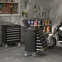 7-Drawer Tool Chest with Wheels, Metal Rolling Tool Box with Wheels, Key Locking & Large Capacity Drawers 2