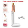 Eyebrow USB hair Trimmer Painless Eye Brow Epilator Lipstick Shaver Nose Hairs Mini Shaver Razors Facial Hair Remover Women 1