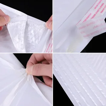 500 PCS White Foam Envelope Bags Self Seal Mailers Padded Shipping Envelopes With Bubble Mailing Bag Shipping Packages Bag 3