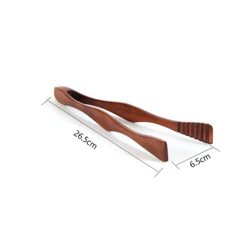 3/2/1Pcs Bamboo Cooking Kitchen Tongs Food BBQ Tool Salad Bacon Steak Bread Cake Wooden Clip Home Kitchen Utensil