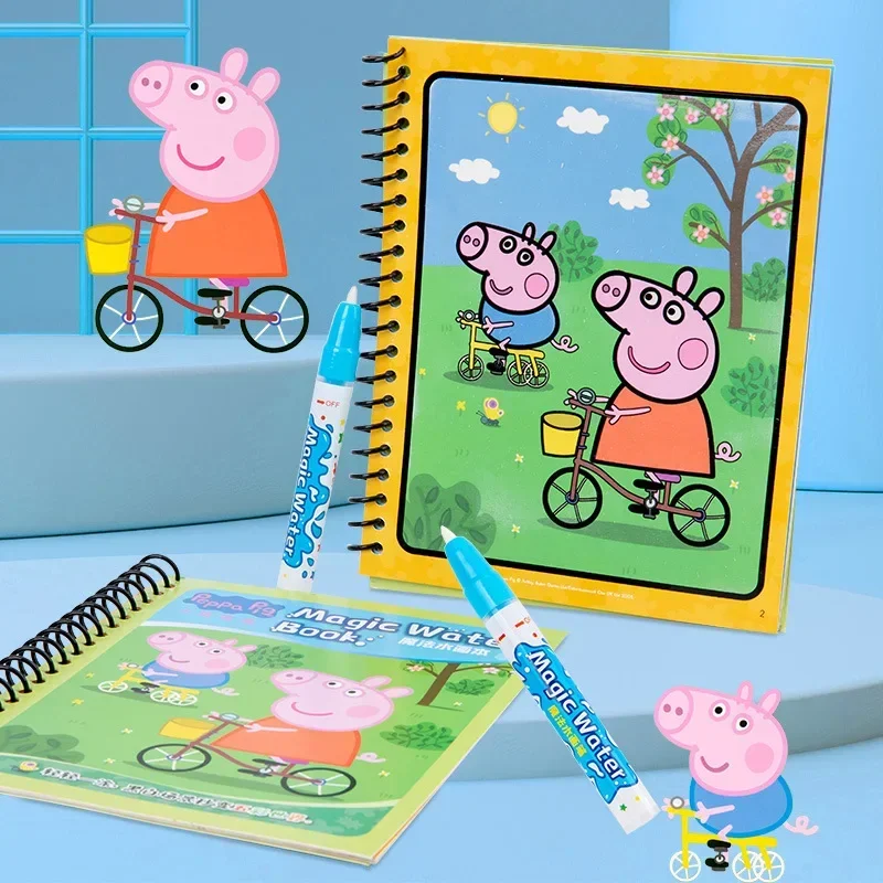 Peppa Pig Page Libro Di Pittura Ad Acqua Sviluppo Del Brainstorming Del Bambino Graffiti Tavolo Da Disegno Ad Acqua Trasparente Libro Da Disegno Lavab