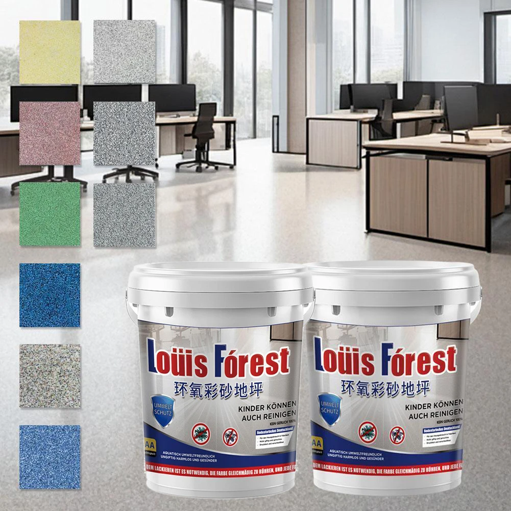 2 Packs High-Gloss Marble Effect Epoxy Floor Coating
