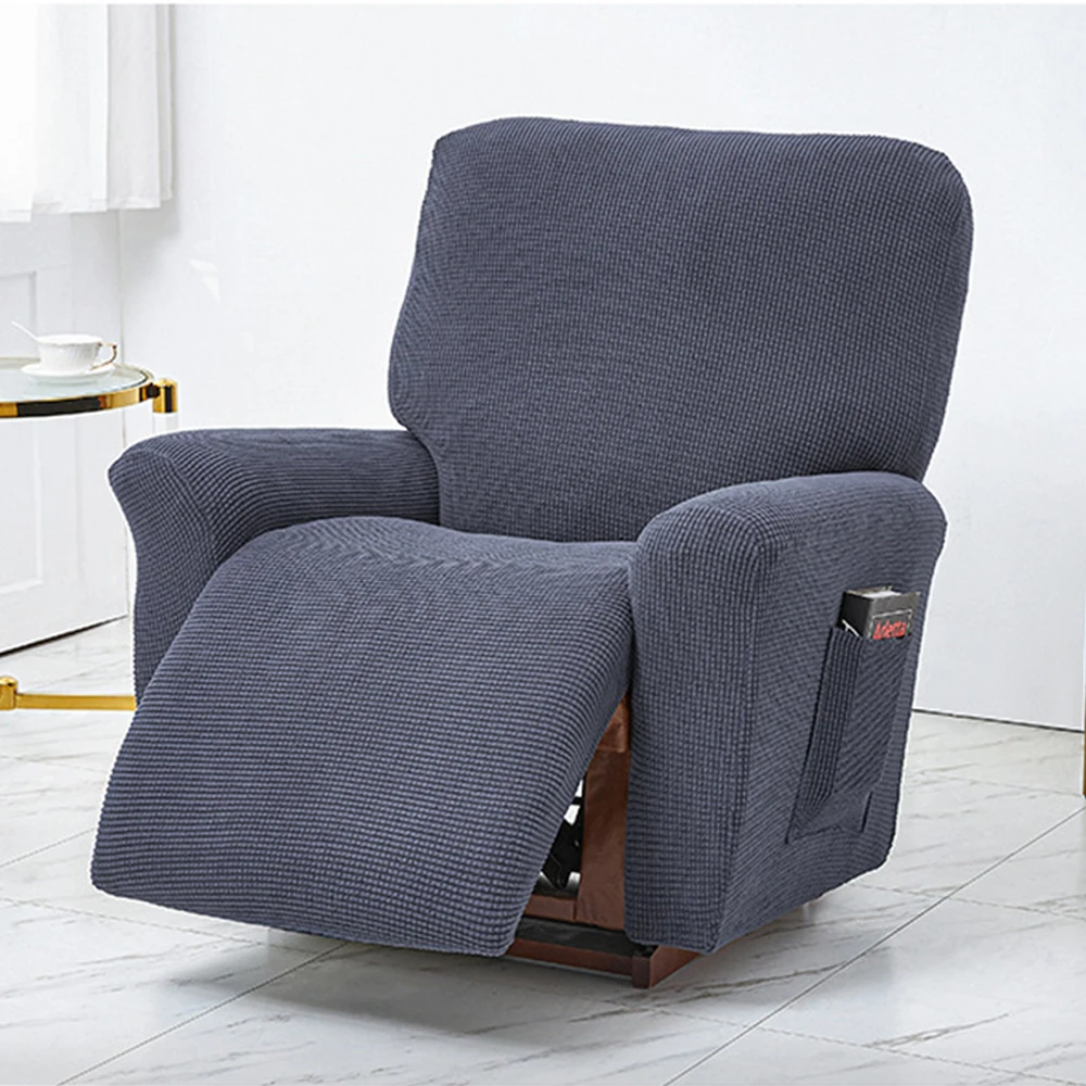 Recliner Cover All-inclusive Chair Cover Polar Fleece Split Relax Lounger Single Couch Sofa Slipcovers Armchair Covers Home
