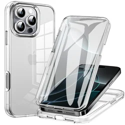 Crystal Clear Dual - Sided Shockproof Phone Case with Enhanced Protection - iPhone 12 Pro Max (Clear)