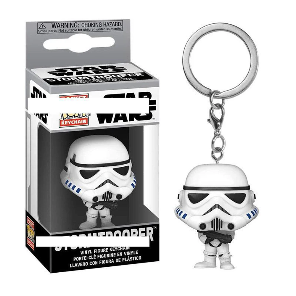 FUNKO POP Star Wars Keychain Classic Doll Cute Yoda Chewbacca Luke Birthday Gift Keychain Christmas Festival Backpack Pendant 6