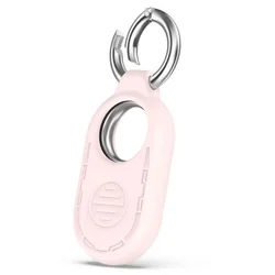 Enhanced Silicone Protective Cover for Smart Tag Keychain - Anti - Lost Case for Pets (Pink)