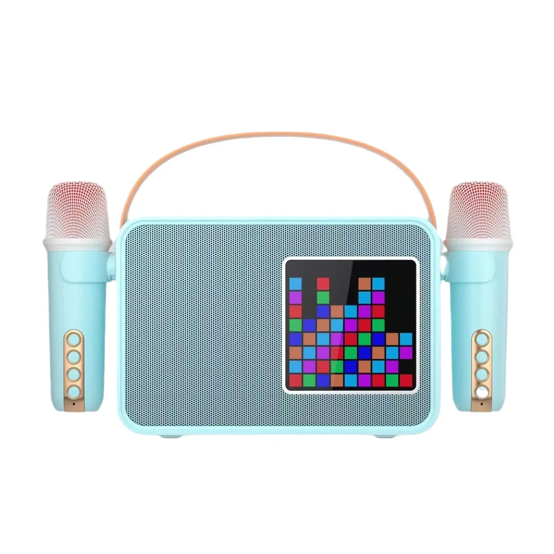 

New high-power home KTV portable wireless Bluetooth speaker portable outdoor stereo subwoofer column music center/TF/U drive