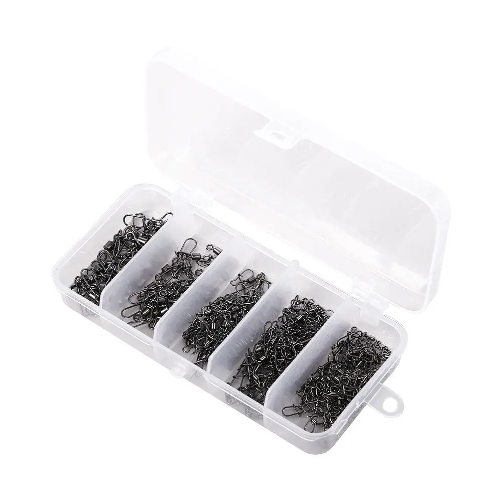 Pins Fishing Tackle Fishhook Pin Snap Swivel Connector Swivels Interlock Pin Snap Fishing Rolling Connector Fishing Connector
