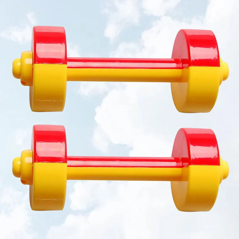 Children Dumbbell Toy Plastic Dumbbell Toy Fitness Weight Lifting Dumbbell Gymnastic Equipment Props Early Toys For Kids