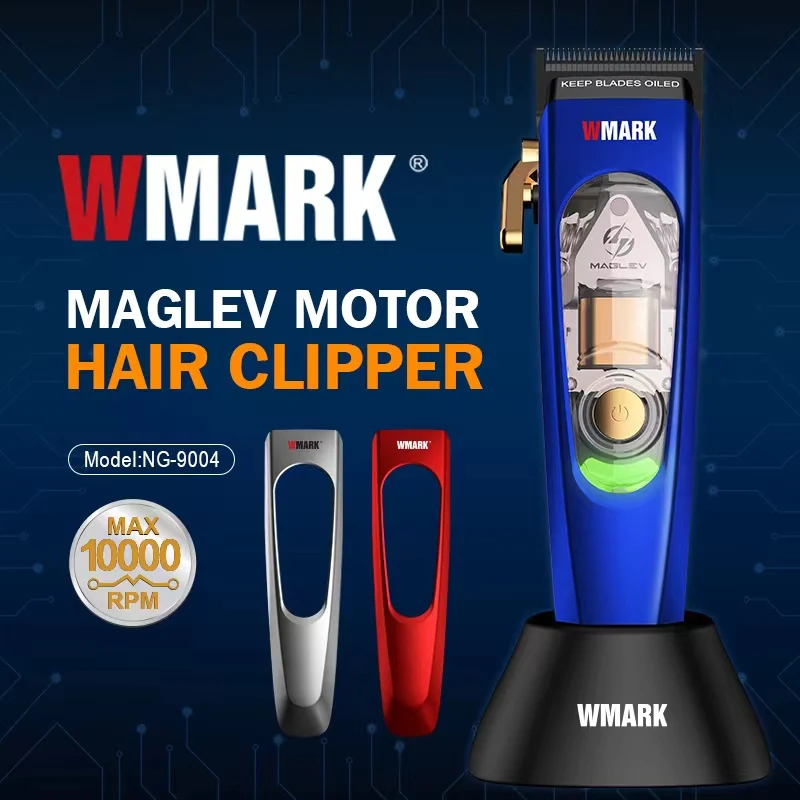 

Новый мужской парикмахерский WMARK NG-9004, электродвигатель maglion 10000 об/мин, парикмахерский, беспроводной триммер для бороды