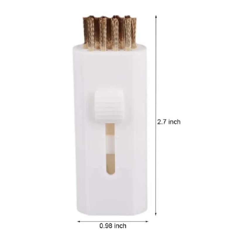 2 Pack Golf Club Cleaning Brush Retractable Pocket Size Golf Club Groove Cleaner Cleaning Tool Double Side Golf Brush Kit 4
