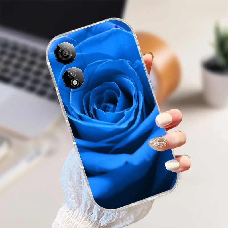 Shockproof Clear Silicone TPU Phone Case with Cute Animal Design