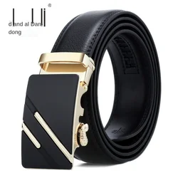 Brand Genuine Leather Men's Belt Designer Fashion Top Quality Authentic Luxury Business Style Automatic Buckle Belt 110-125cm