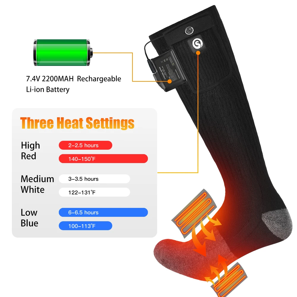 Savior Heat Heat Winter Sock Winter Electric Heated Socks Heat