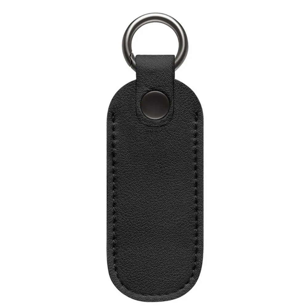 XLIUAX 4 custodie protettive per unità flash, in pelle PU, piccole chiavette USB, organizer con portachiavi, per studenti, insegnanti, impiegati, 12,1 x 4,1 cm