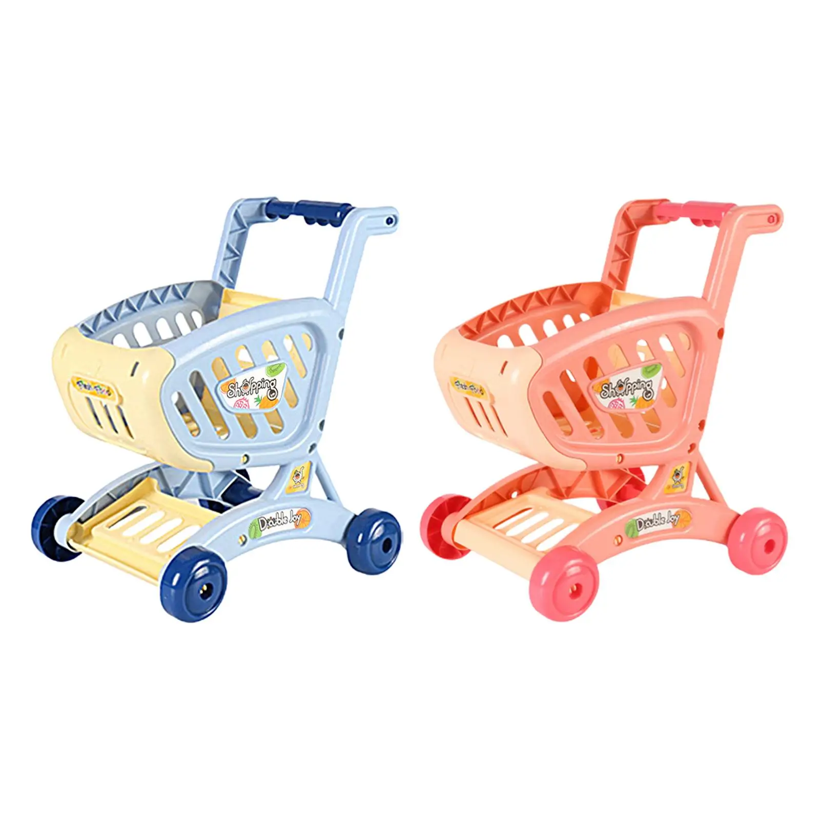 

Shopping Trolley Toy Party Favors Learning Development Easy to Push Children's Shopping Cart Toys for Ages 3 and up Kids Baby