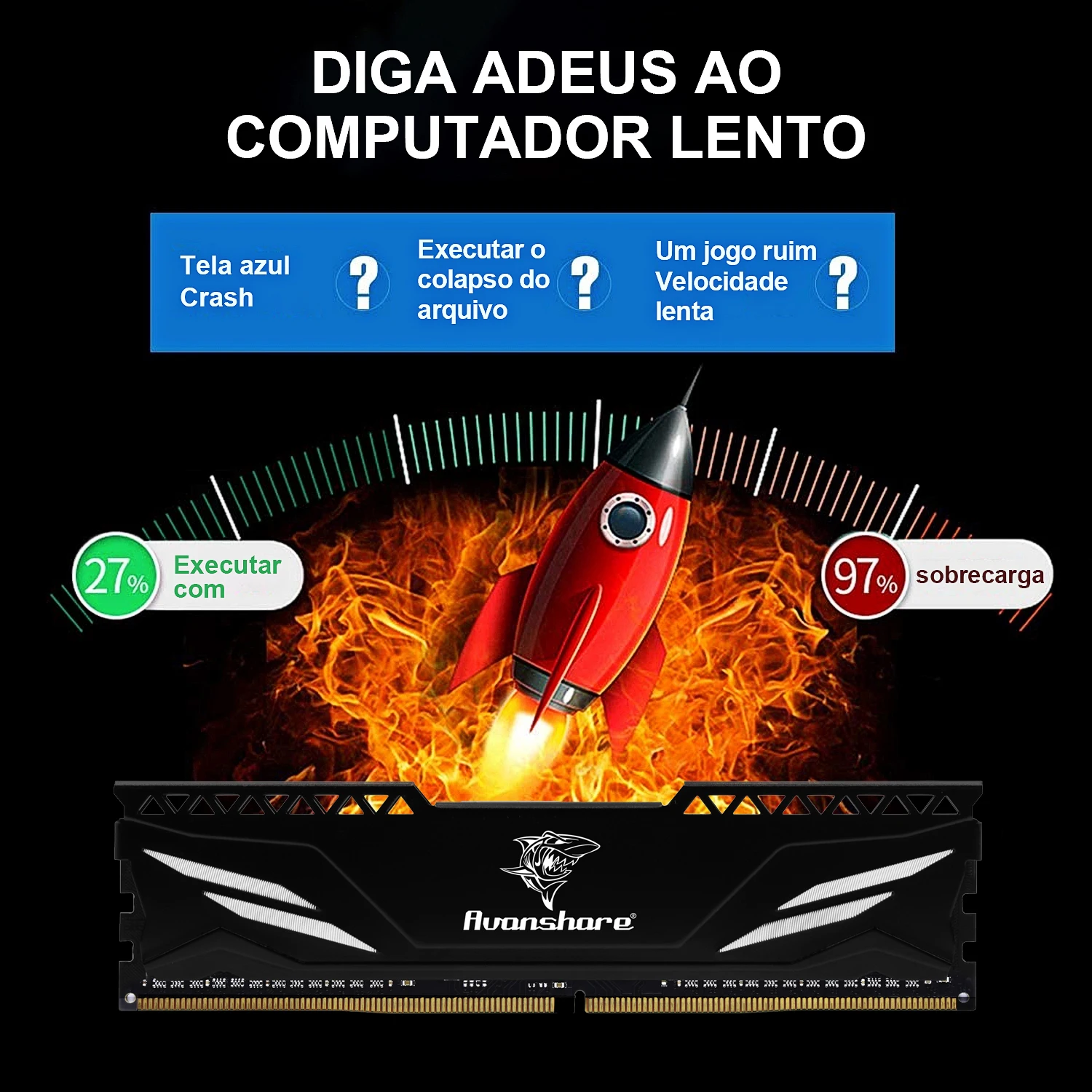 Avanshare 데스크탑 컴퓨터용 메모리아 램 DDR4, 방열판 호환, 4GB, 8GB, 16GB, 32GB, 2400MHz, 2666MHz, 3200MHz