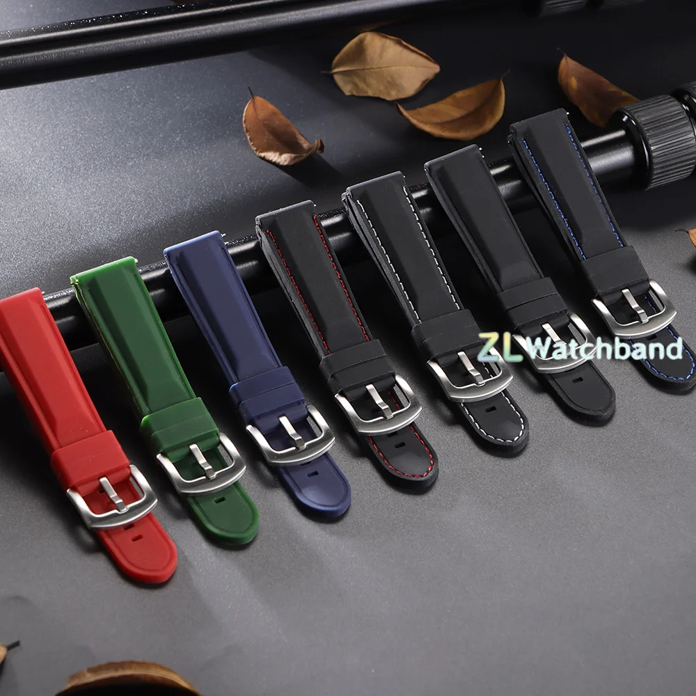 Universal Waterproof Silicone Sports Watch Band - Quick Release Wristband