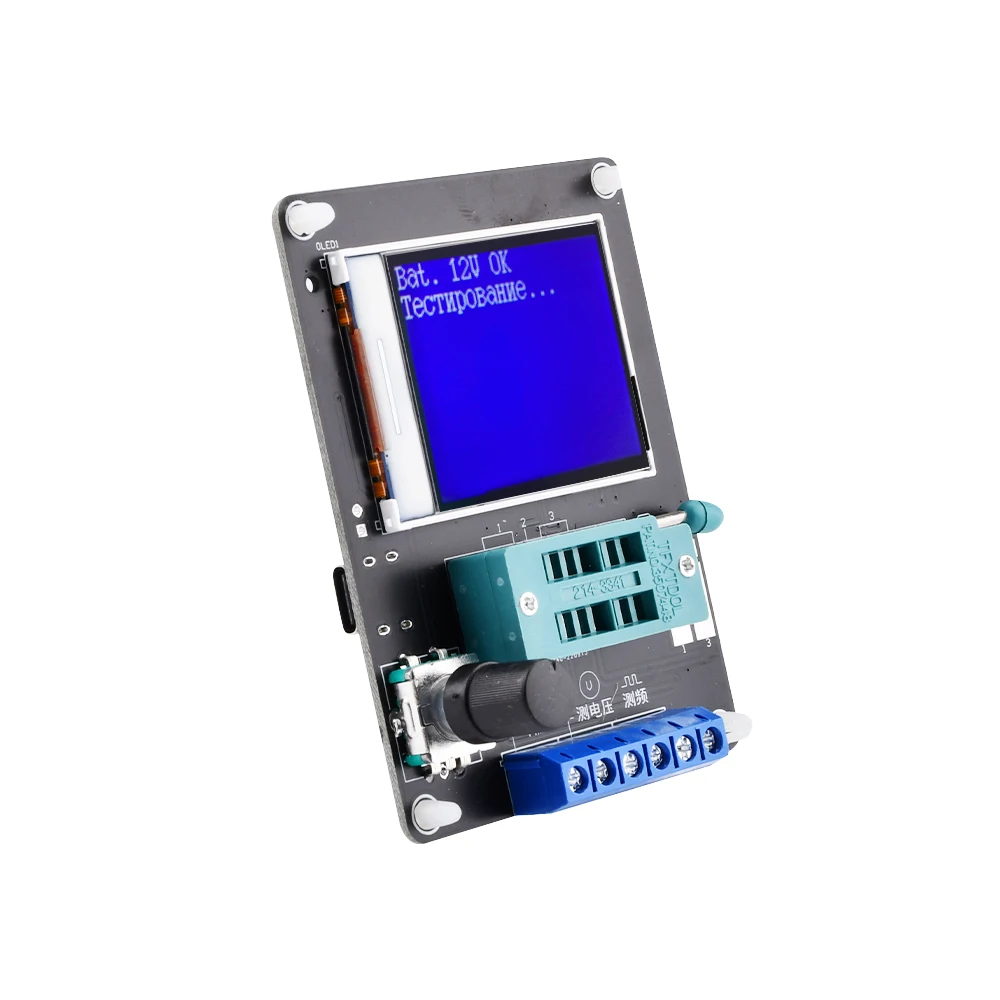 Transistor Tester New GM328 GM328A Transistor Tester LCR Diode Capacitance ESR Voltage Frequency Meter PWM DIY Kit Type-c Charge