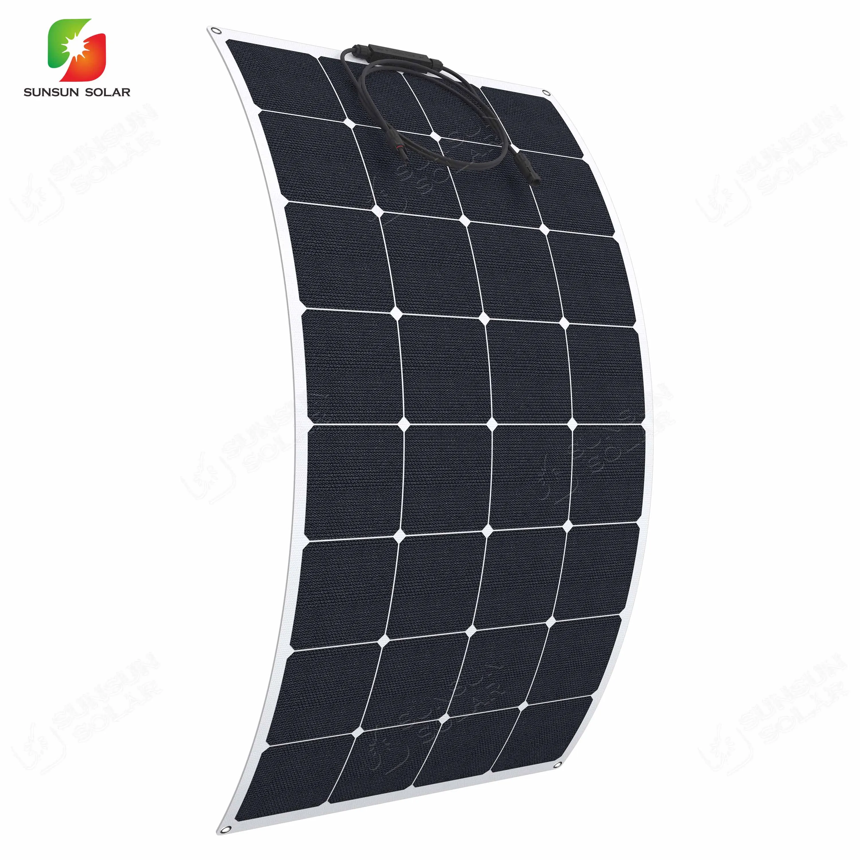 Sunsun Pannello Solare Semi Fotovoltaico Ad Alta Efficienza 32 Celle 110W 18V Pannello Solare Flessibile Sunpower Etfe