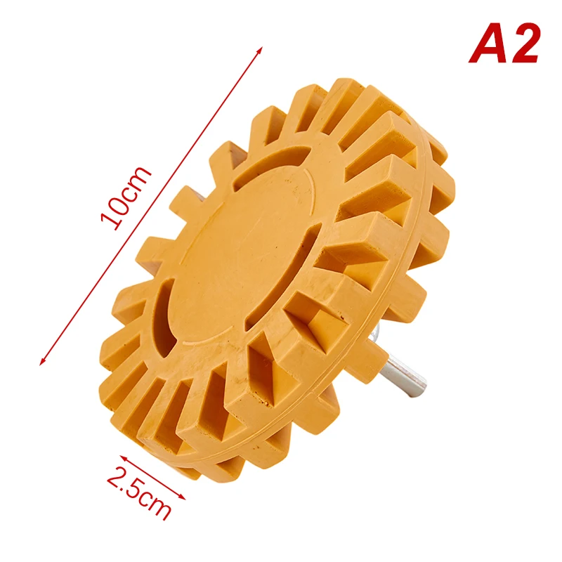8cm/10cm 자동차 공압 고무 지우개 휠 패드 고무 디스크 데칼 지우개 휠 자동차 스티커 리무버 페인트 클리너