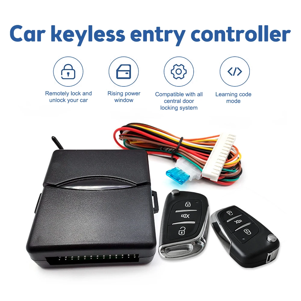 Central Locking Remote Control Keychain For Car Alarm Auto Lock Door Smart Universal Centralized Unit Power Window Trunk Release