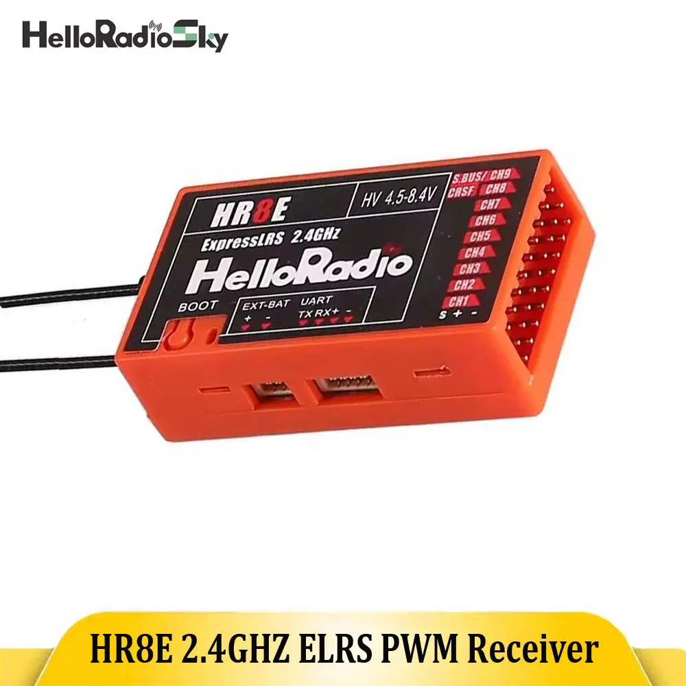 Récepteur PWM ELRS 2.4GHz HR8E 9CH ExpressLRS 3.3.0